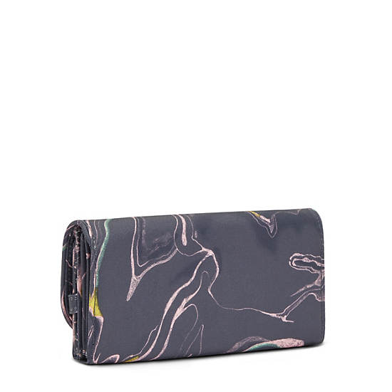 Kipling Money Land Printed Snap Wallet Wallets Soft Marble | AU 2182MQ